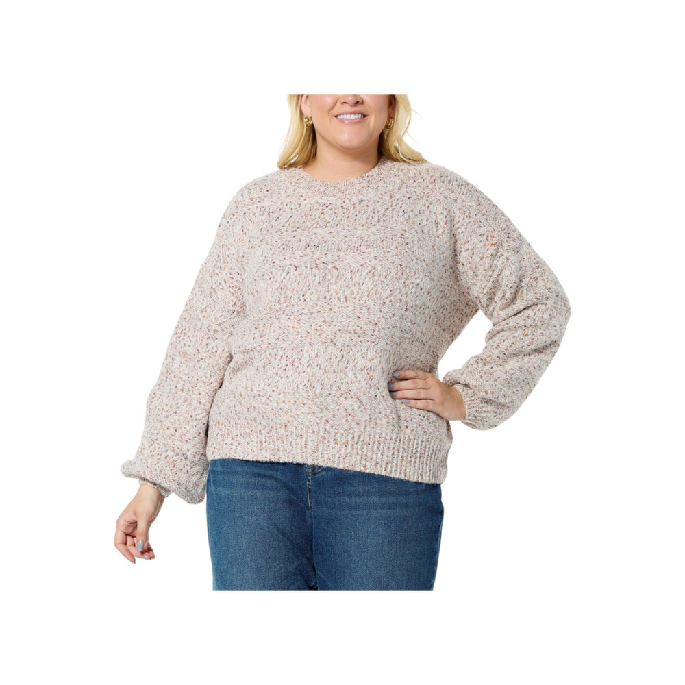 La Joie Women's Mixed Stitch Pullover Sweater Oat - Regular
